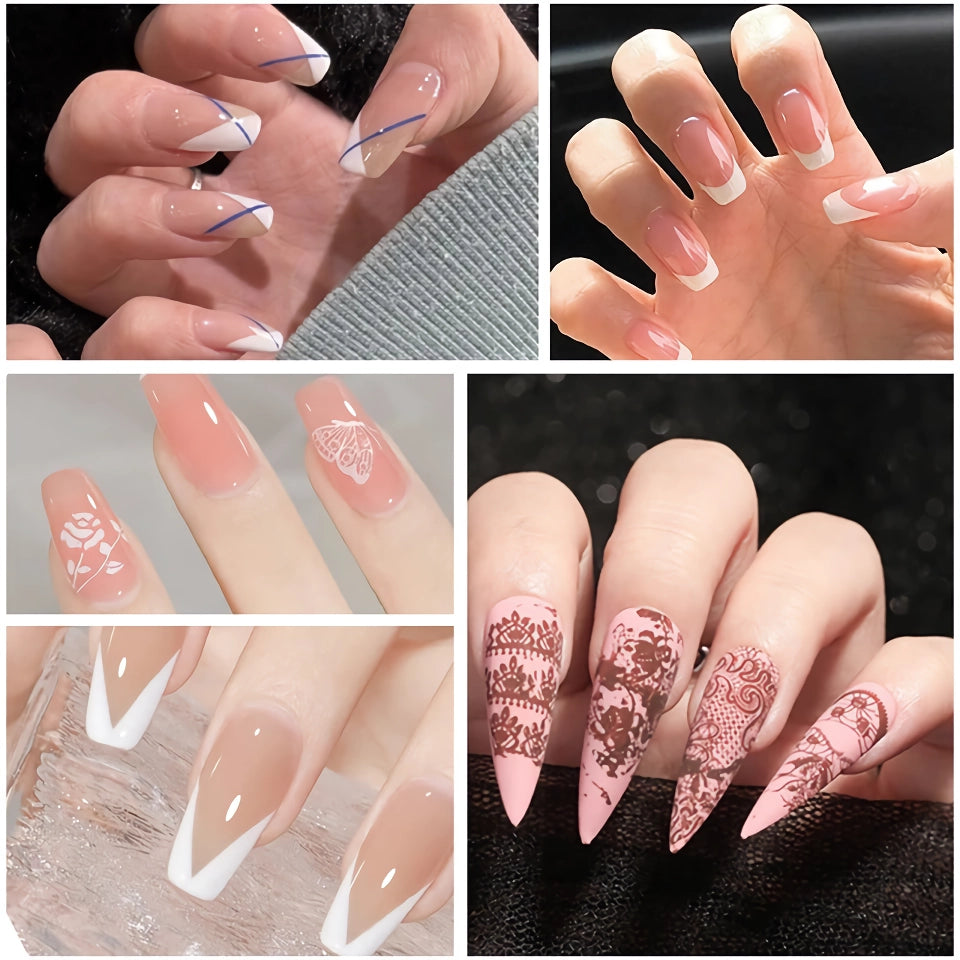 💅 50% KORTING VANDAAG - Clear Jelly Nail Art Stamper en Scraper Set - Siliconen Marshmallow Design Manicure Tool