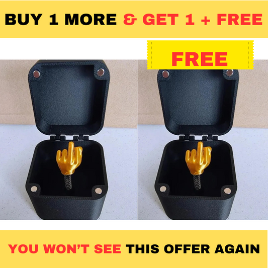 Middle finger in a box |  BUY 1 GET 1+ FREE  (2PCS)