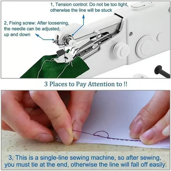 Handy Stitch™ - Handheld Mini Sewing Machine