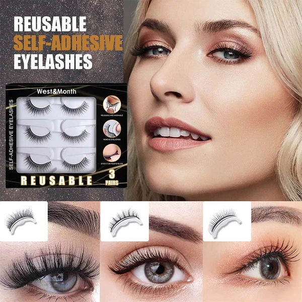 😍 50% OFF TODAY 😍 WATERPROOF SELF-ADHESIVE EYELASHES