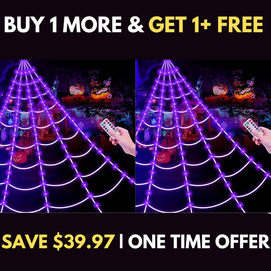 BUY 1 MORE & GET 1+ FREE (2 PCS) 🕷️Giant Luminous Spiderweb™🕷️