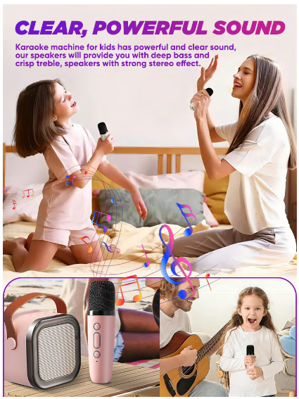 🎤 Harmony Pro™ 2 Mic Karaoke Machine with Wireless Microphones 🎉