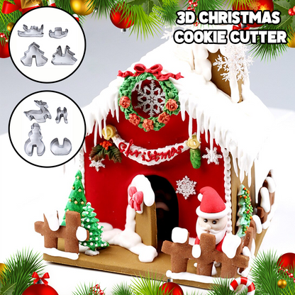 3D Kerstkoekjesvorm (8st) 