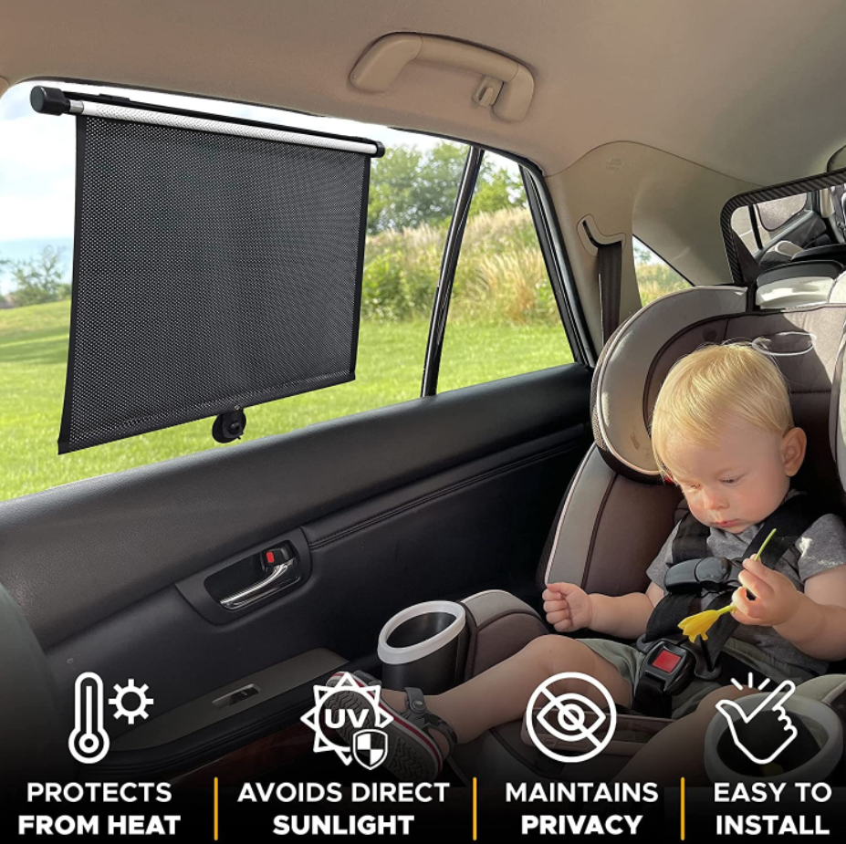 Retractable Window Roller Sunshade for Car or Home Windows - HOT SALE