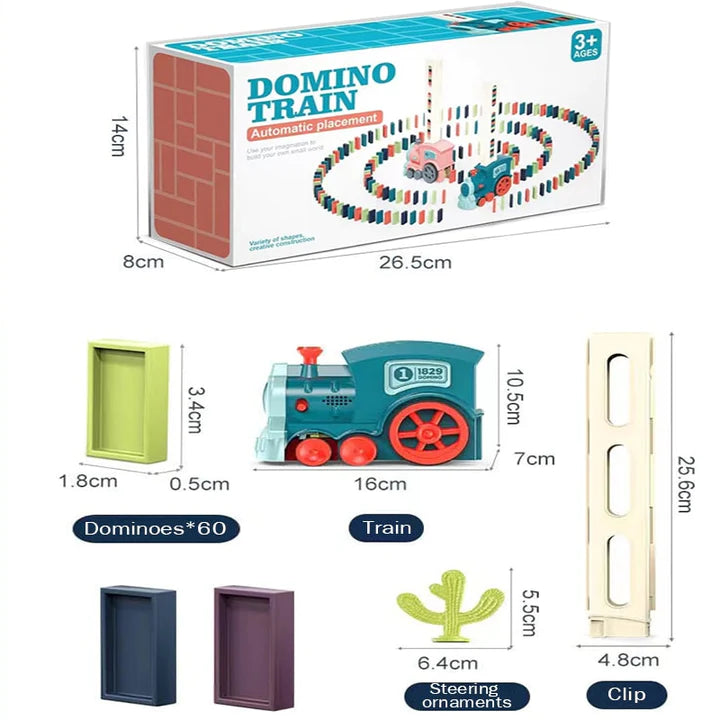 (🎅 Vroege Kerstuitverkoop) Automatische Domino-trein