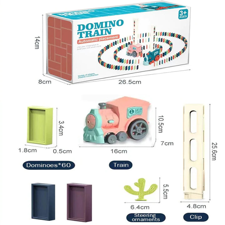 (🎅 Vroege Kerstuitverkoop) Automatische Domino-trein